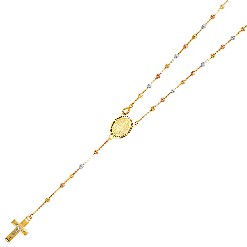 14K 3C MOON BALL ROSANECK