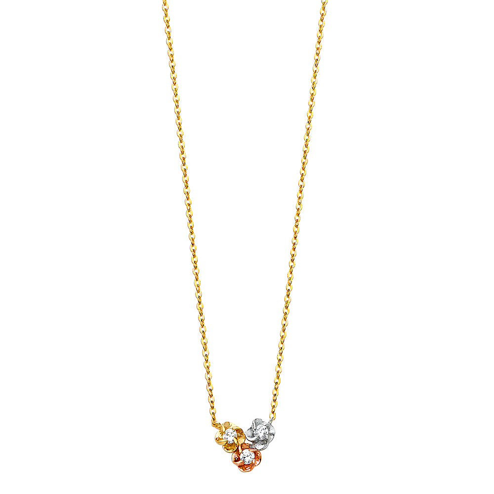 14K 3C NECKLACE