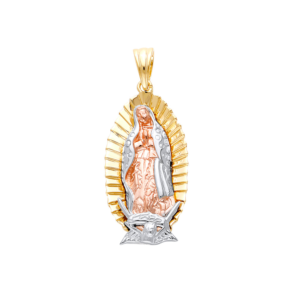 14K 3C Fancy Guadalupe Pendant