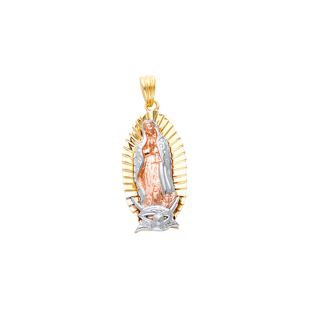 14K 3C Fancy Guadalupe Pendant