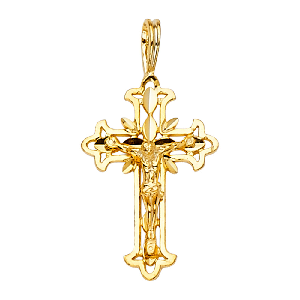 14KY FANCY CRUCIFIX PENDANT
