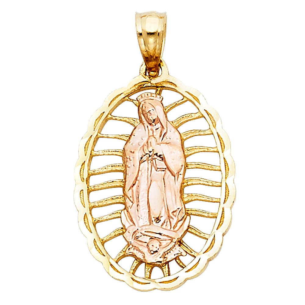 14K 2T OUR LADY OF GUADALUPE PENDANT