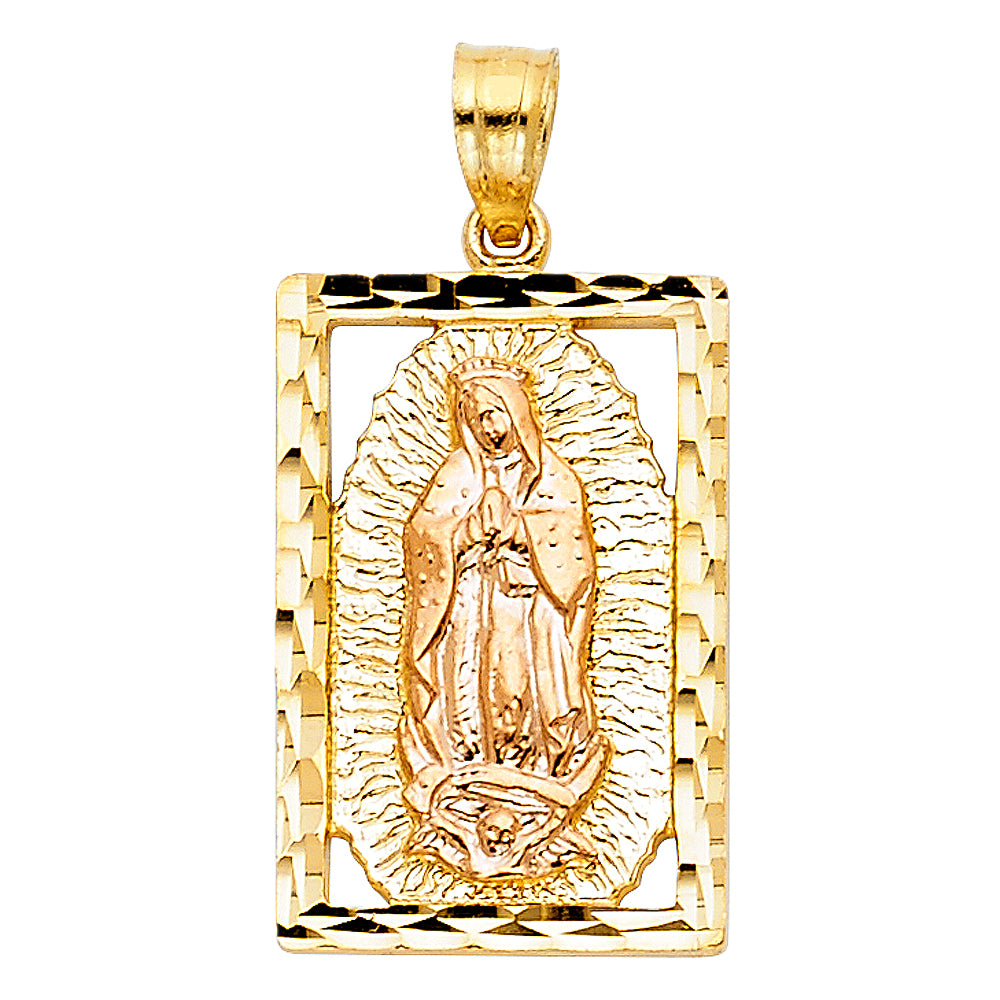 14K 2T OUR LADY OF GUADALUPE PENDANT