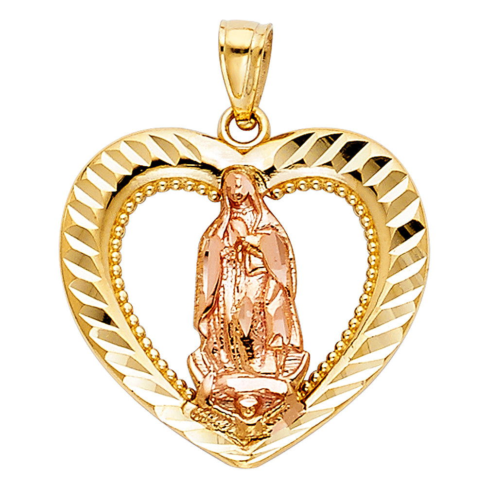 14K 2C OUR LADY OF GUADALUPE PENDANT