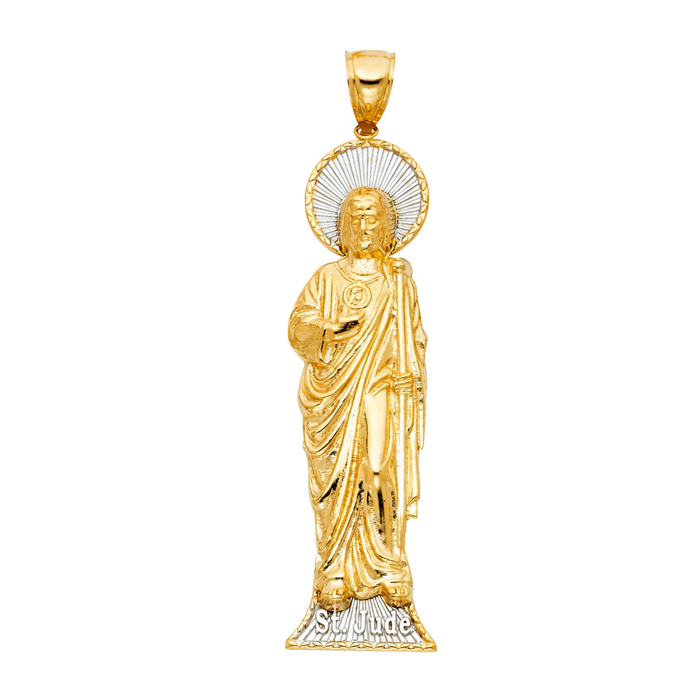 14K 2T CZ ST.JUDE THADDEUS PENDANT
