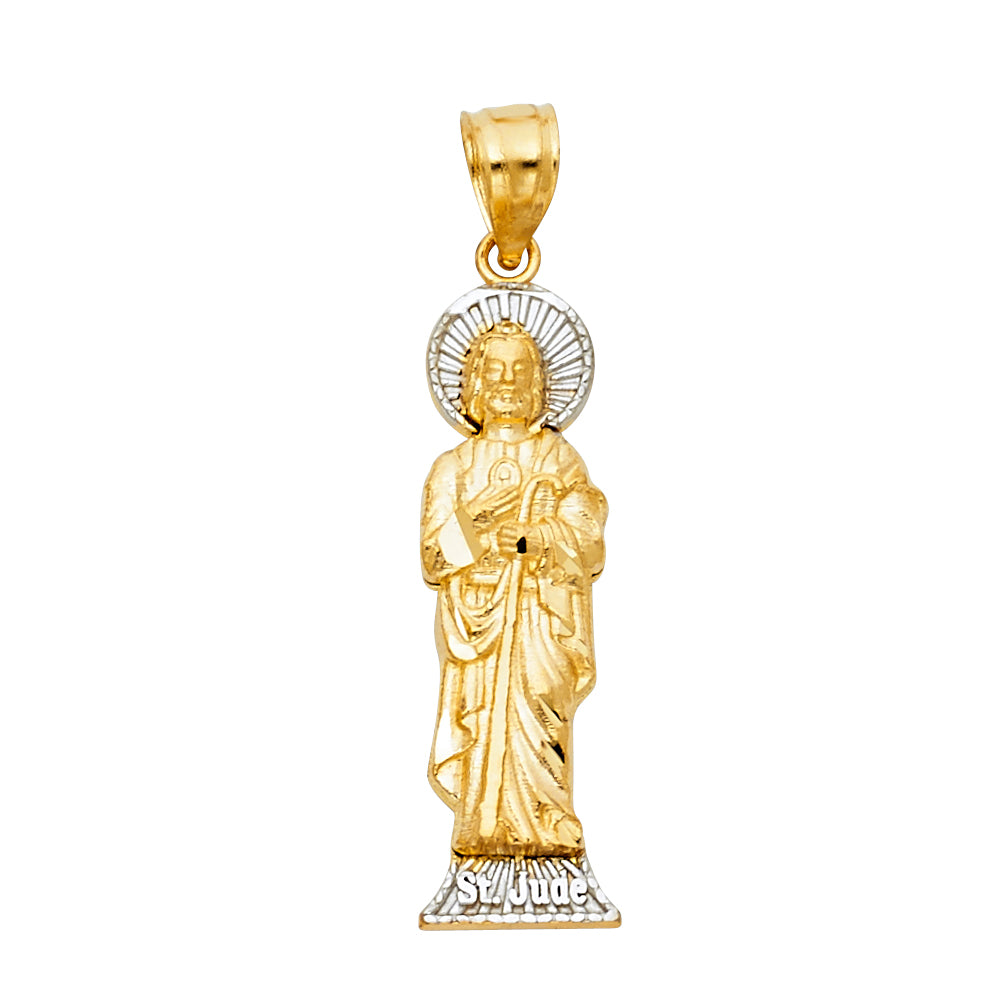 14K 2T CZ ST.JUDE THADDEUS PENDANT