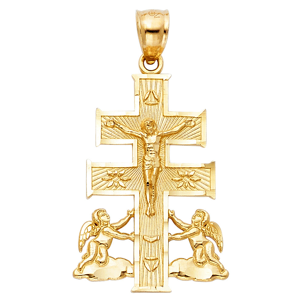 14KY CROSS OF CARAVACA PENDANT