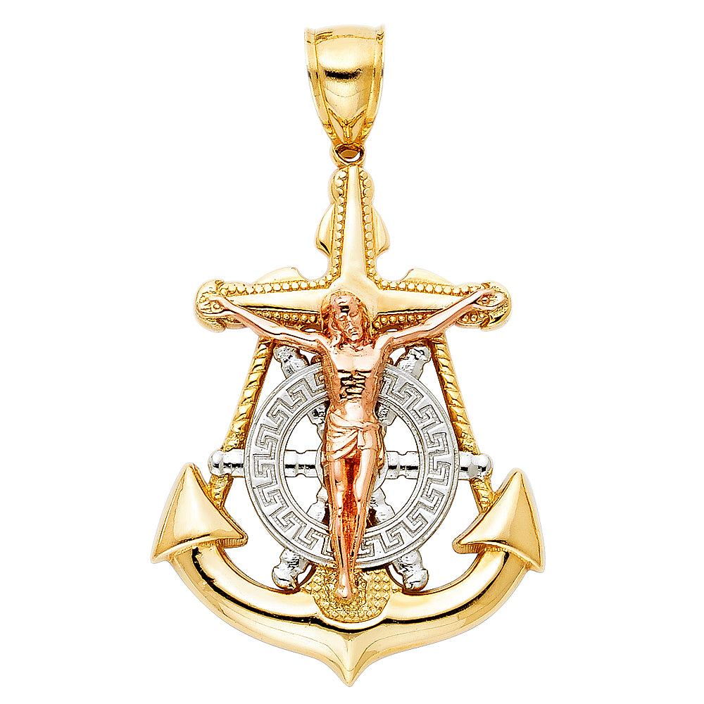 14K 3C CRUCIFIX CROSS