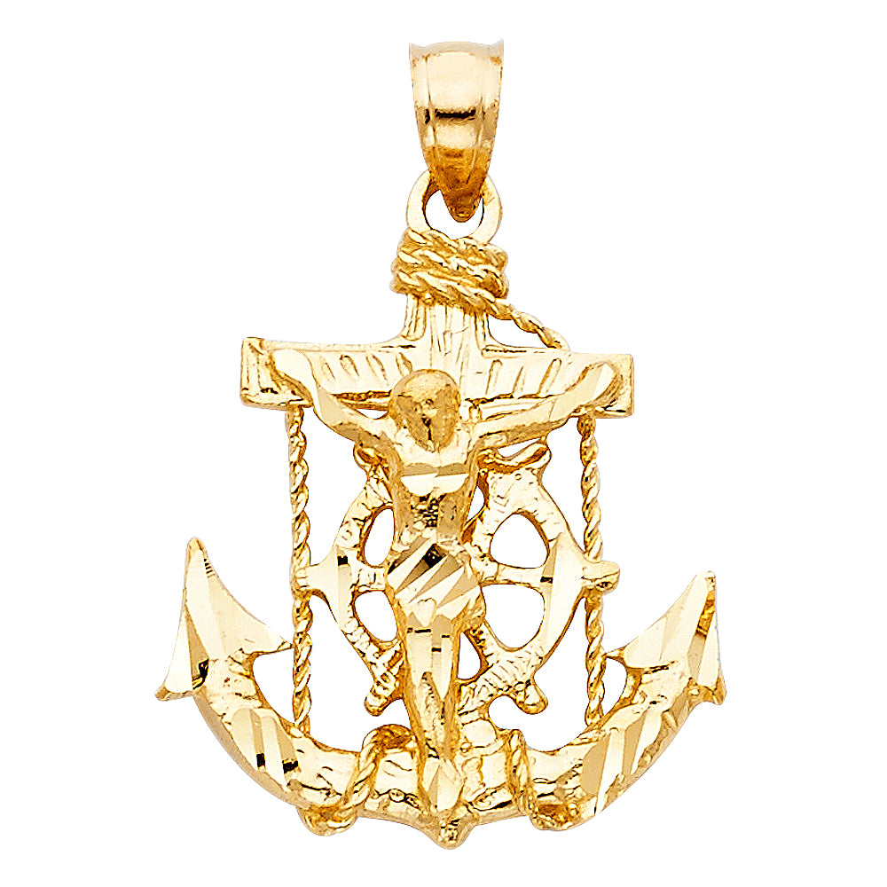 14KY MARINER CRUCIFIX PENDANT