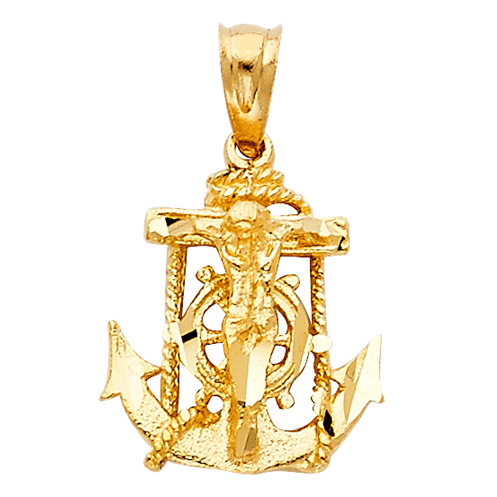 14KY MARINER CRUCIFIX PENDANT