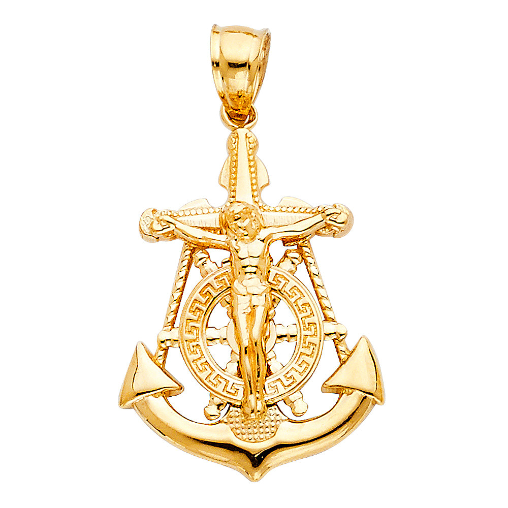 14KY MARINER CRUCIFIX PENDANT