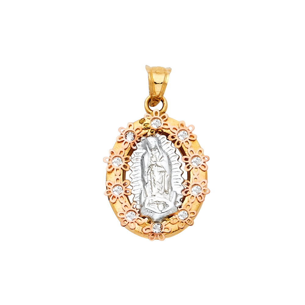 14K 2T OUR LADY OF GUADALUPE PENDANT