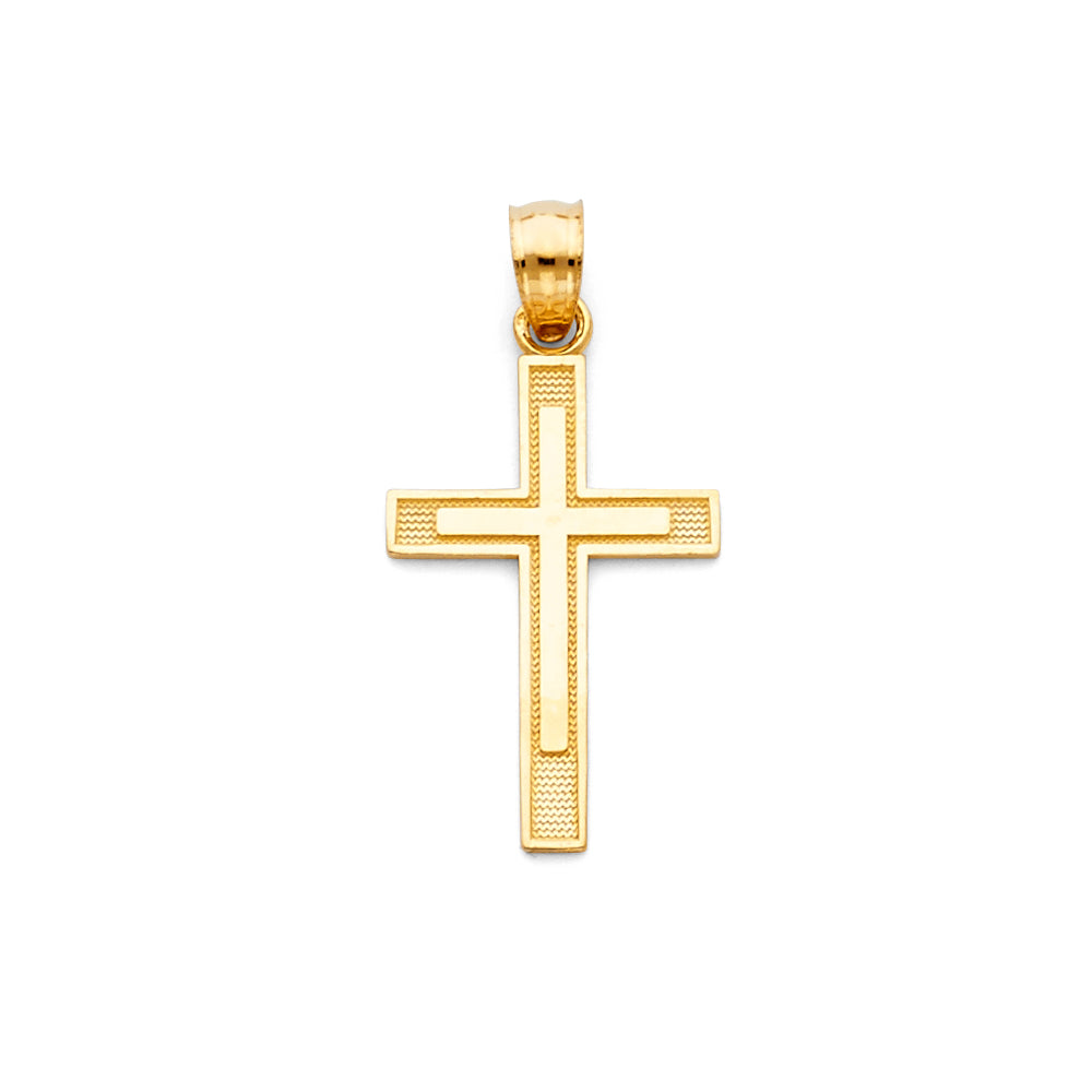 14KY LATIN CROSS PEND