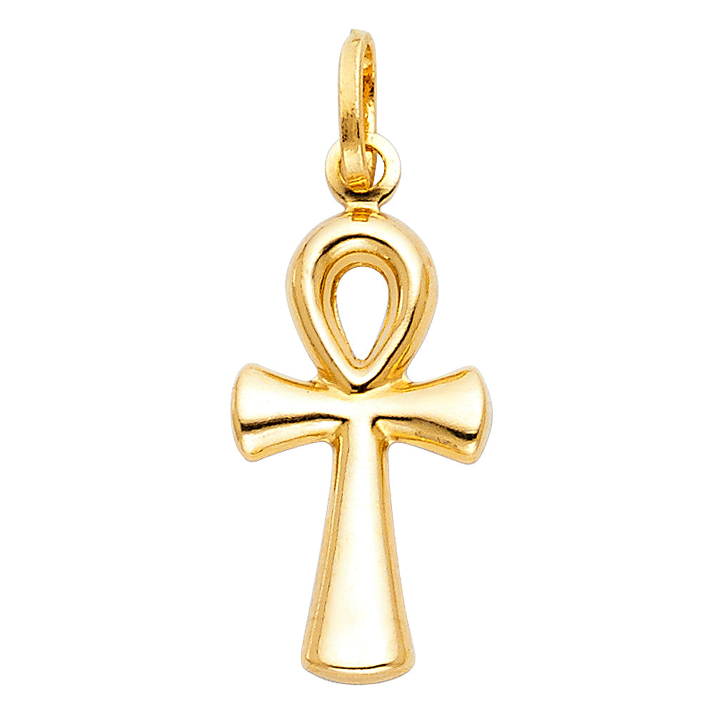 14KY ANKH CROSS PEN BIG (12X30MM)