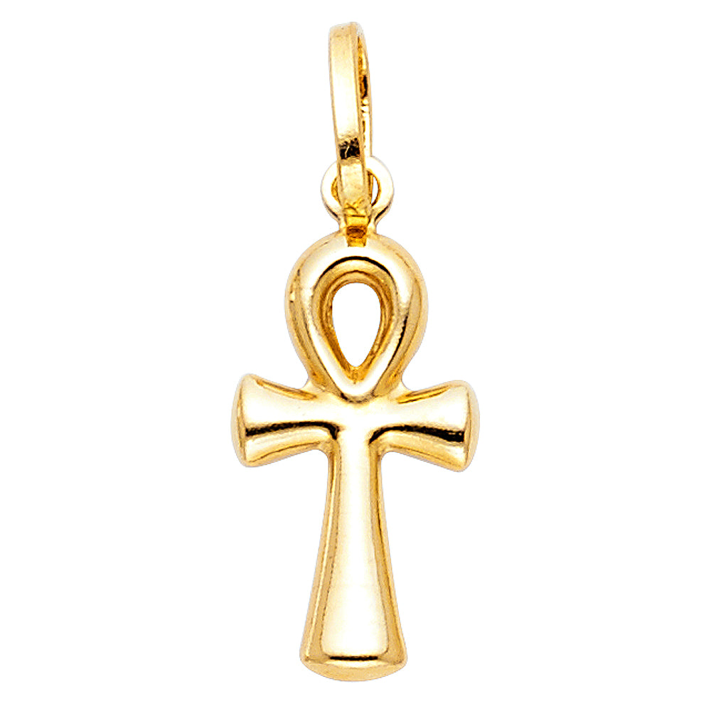 14KY ANKH CROSS PEN SMALL (10X25MM)