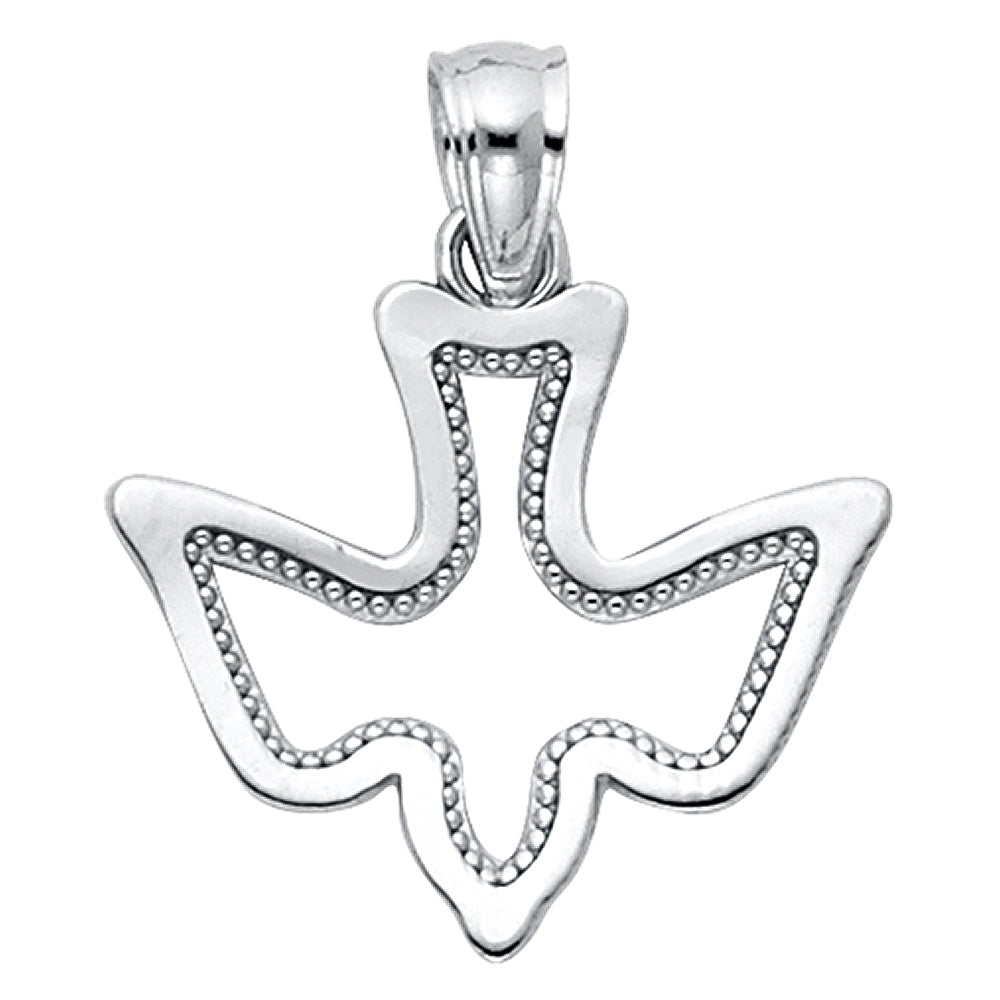14KW ESPIRITU SANTO DOVE PENDANT