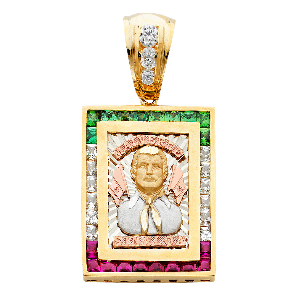 14K 3C CZ MALVERDE SINALOA PENDANT