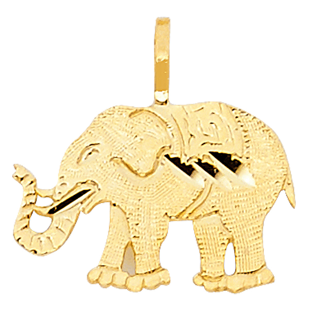 14KY ELEPHANT PENDANT