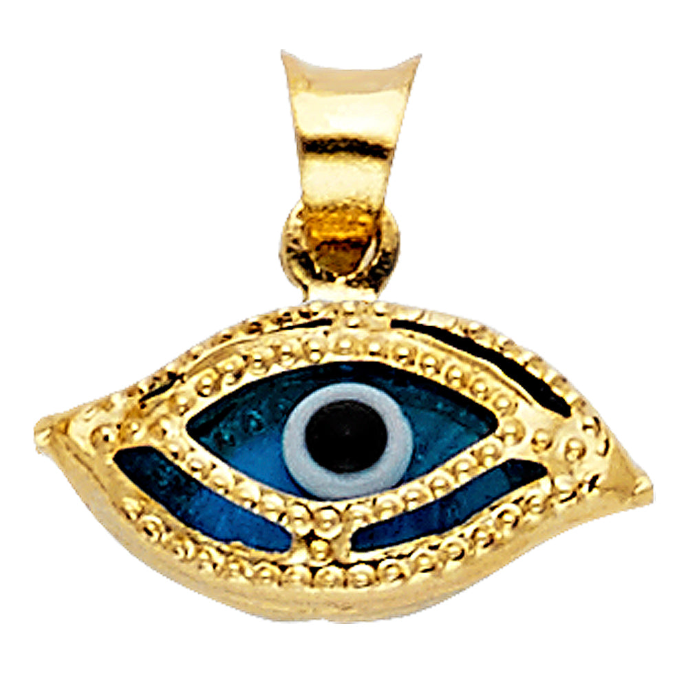 14KY EVIL EYE PENDANT