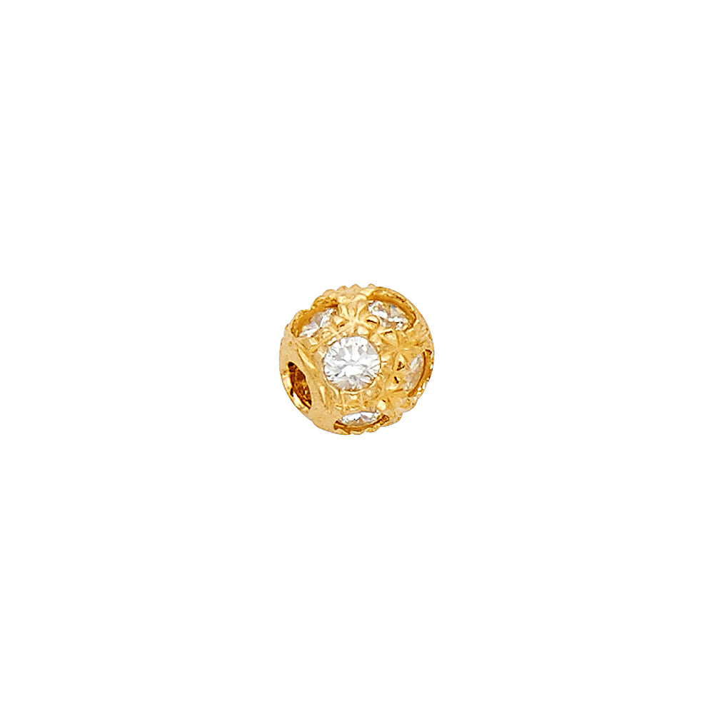 14KY CZ SPHERE PENDANT