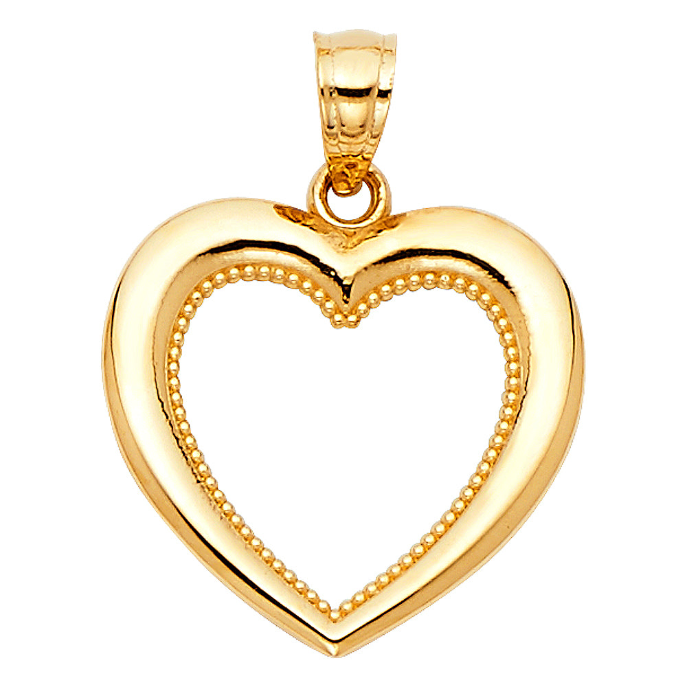 14KY HEART PENDANT