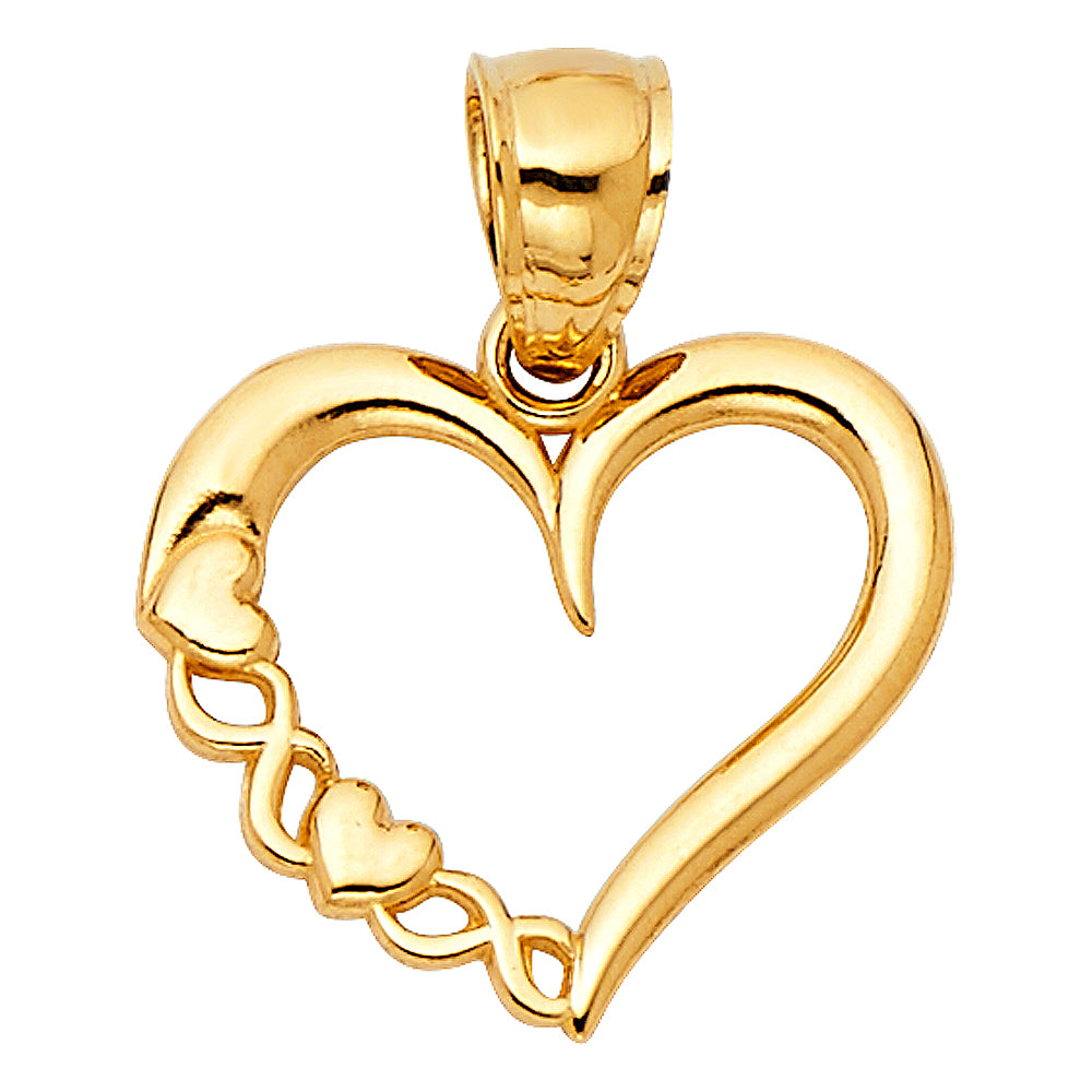 14KY HEART PENDANT