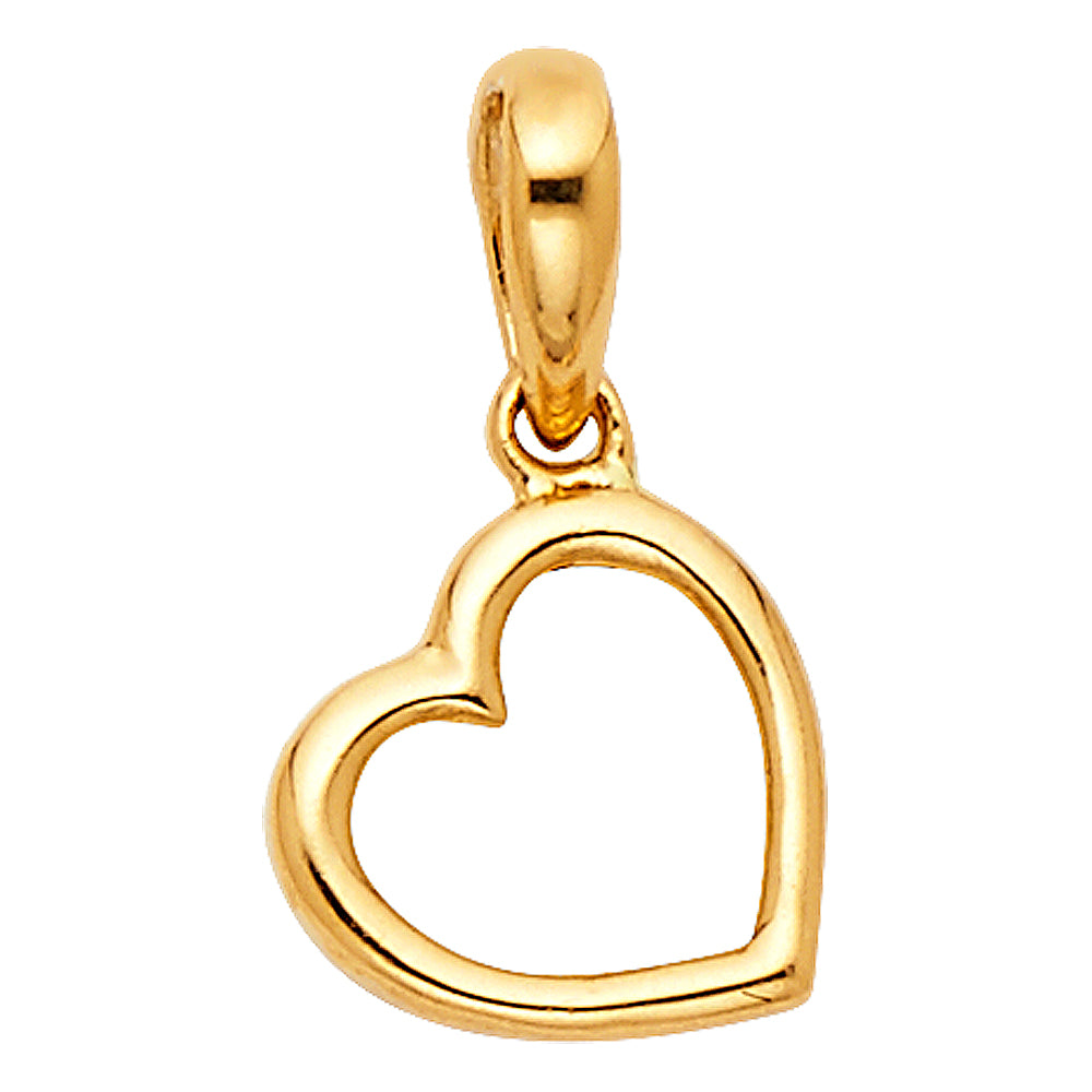 14KY HEART PENDANT
