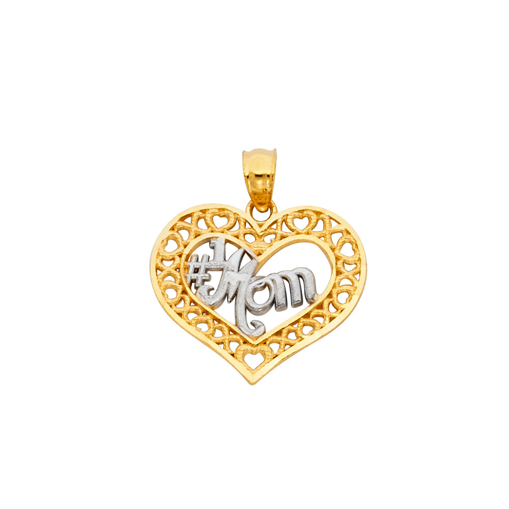 14K 2T MOM PENDANT