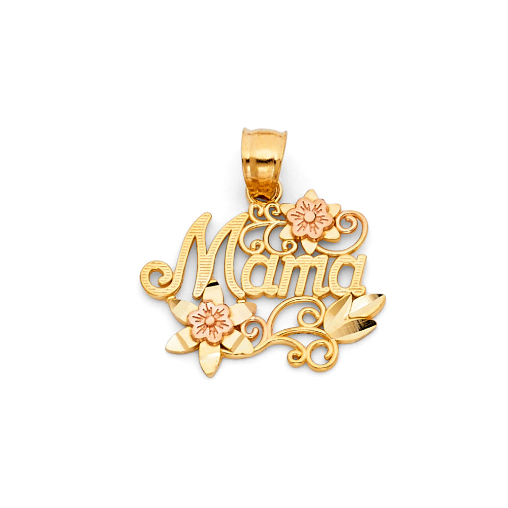 14K 2C MOM PENDANT