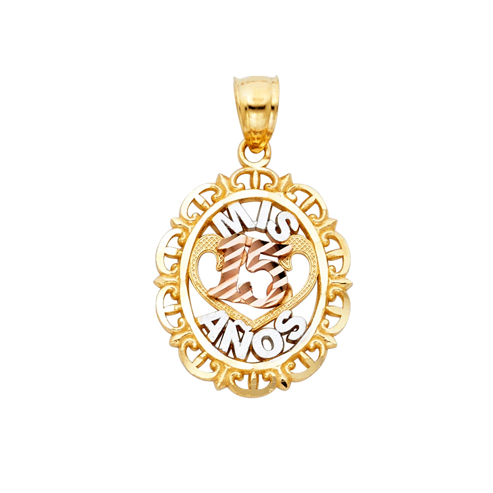 14K 3C 15 YEARS PENDANT