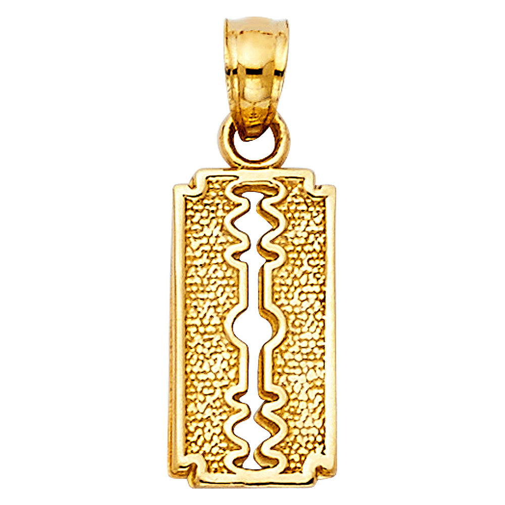 14KY KEYHOLE PENDANT