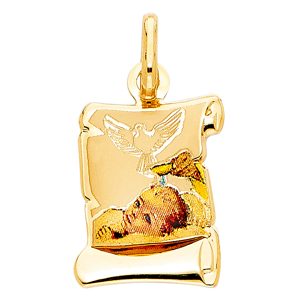 14KY BAPTISM PICTURE PENDANT