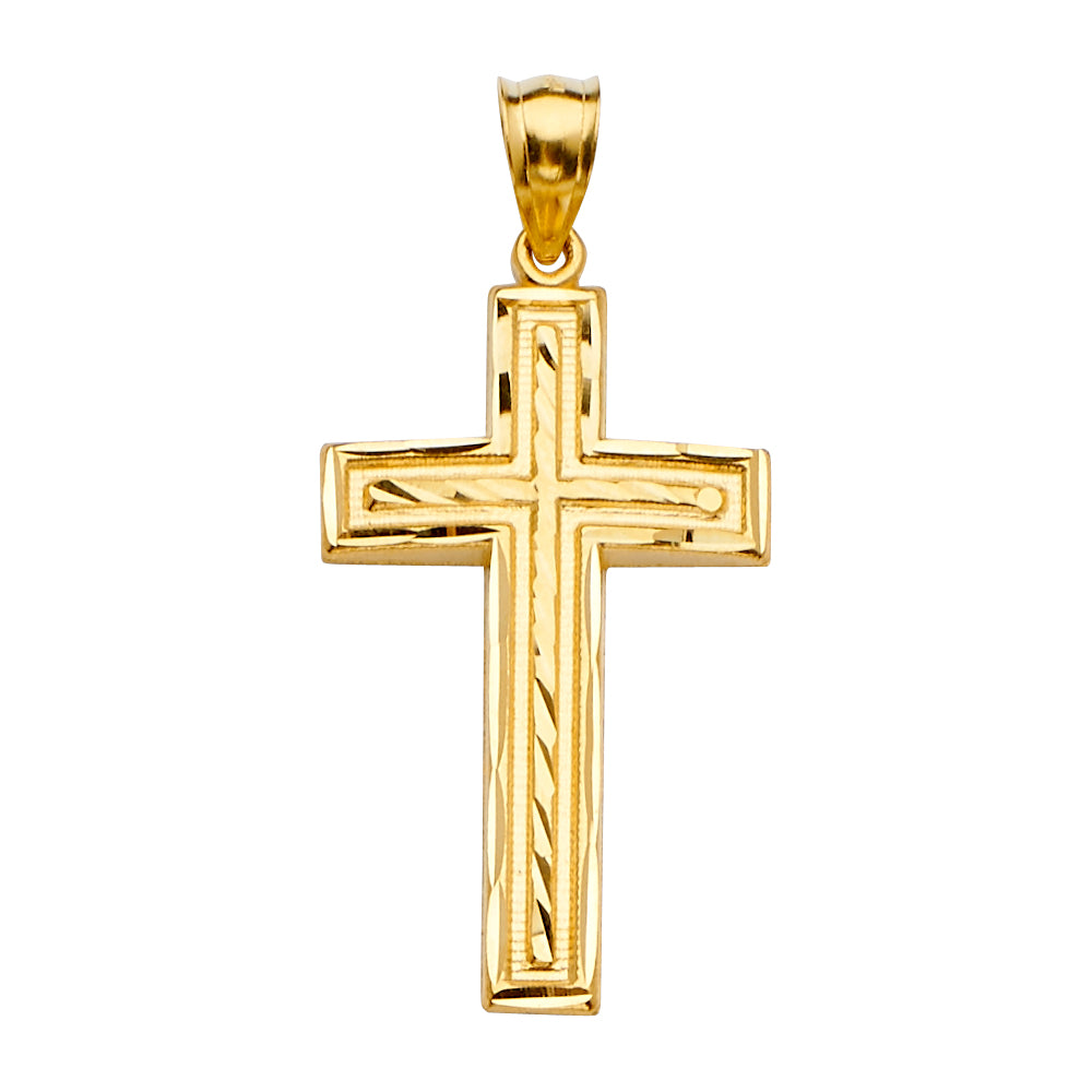 14KY CROSS PENDANT