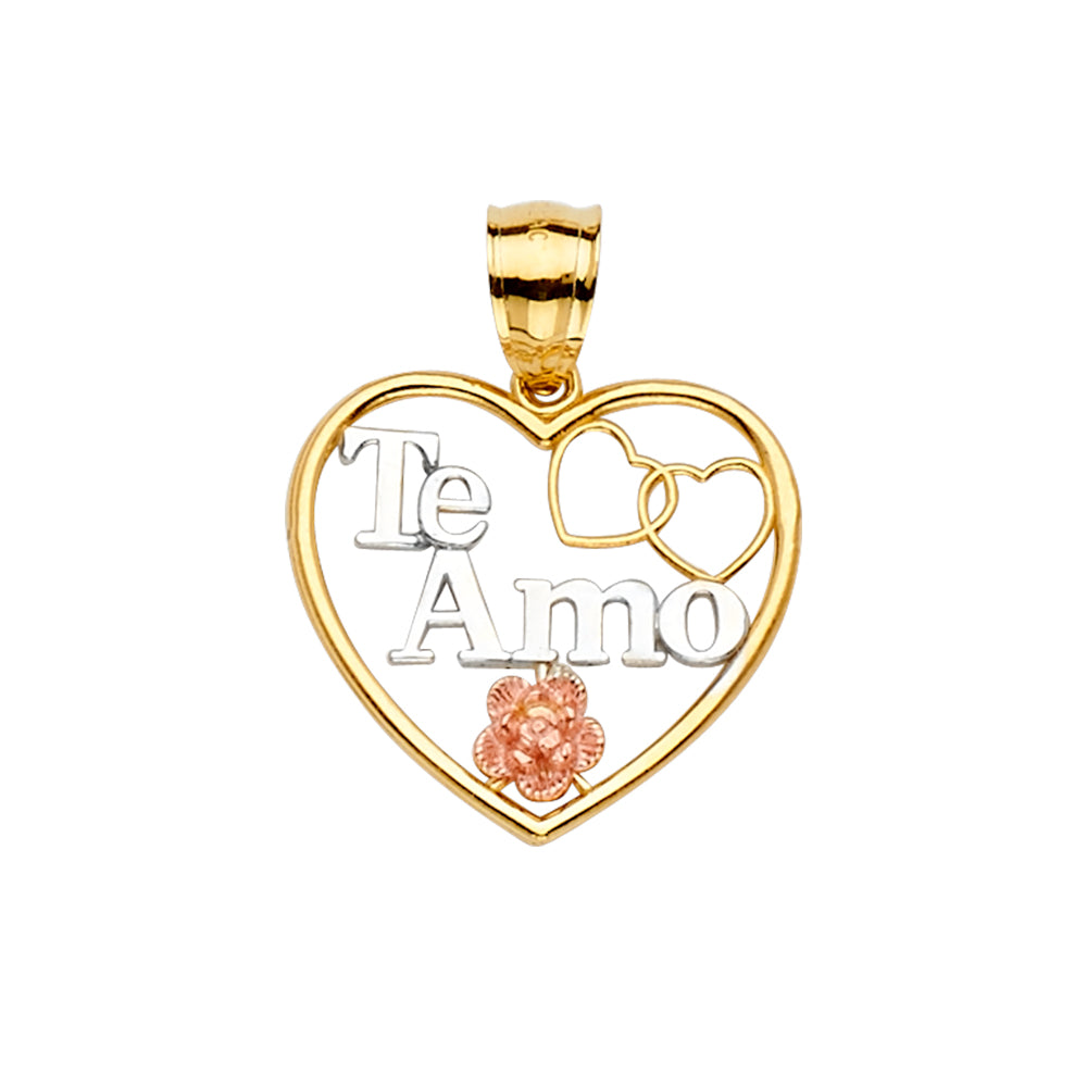 14K 3C TeAmo Pendant