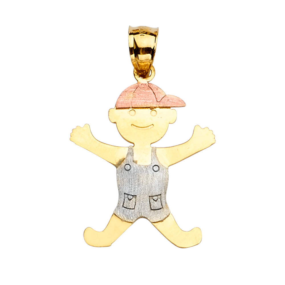 14K 3C BOY PENDANT