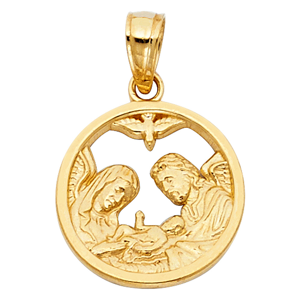 14KY BAPTISM CUTOUT PENDANT