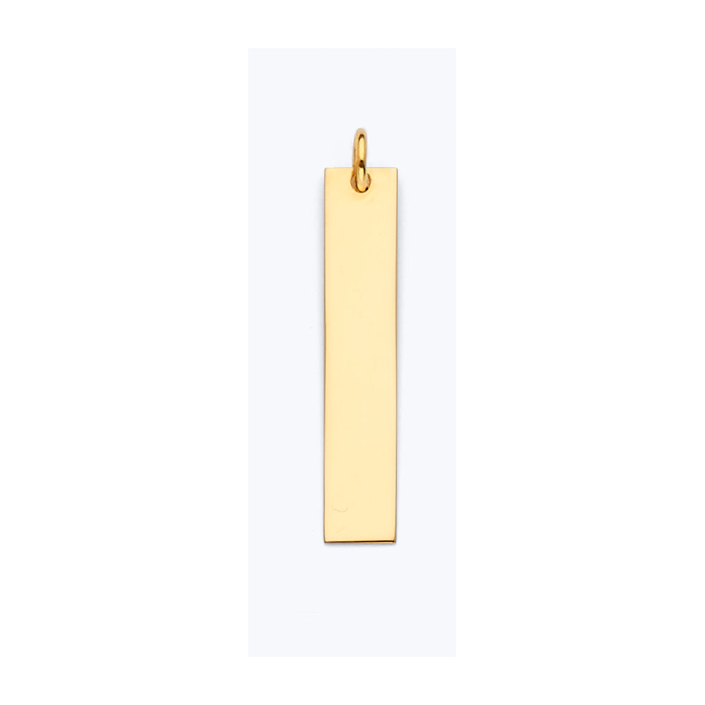 14KY Plain ID for Necklace