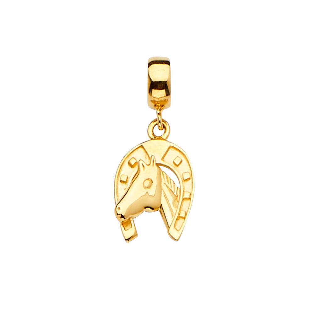 14KY Horse Shoe Charm for Mix&Match Bracelet