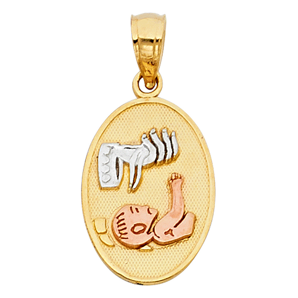 14K 3C BAPTISM PENDANT