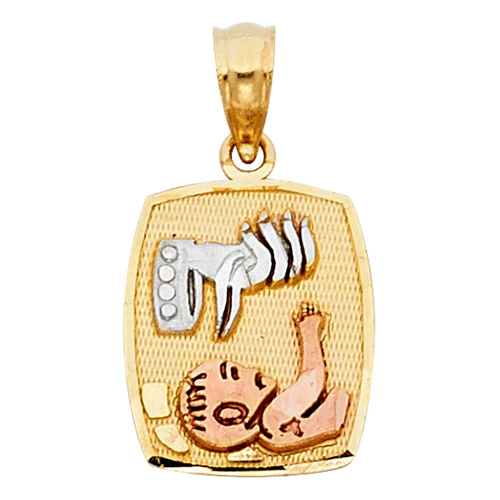 14K 3C BAPTISM PENDANT
