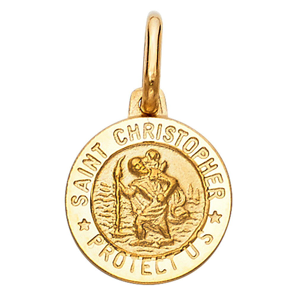 14KY ST. CHRISTOPHER RND MEDAL