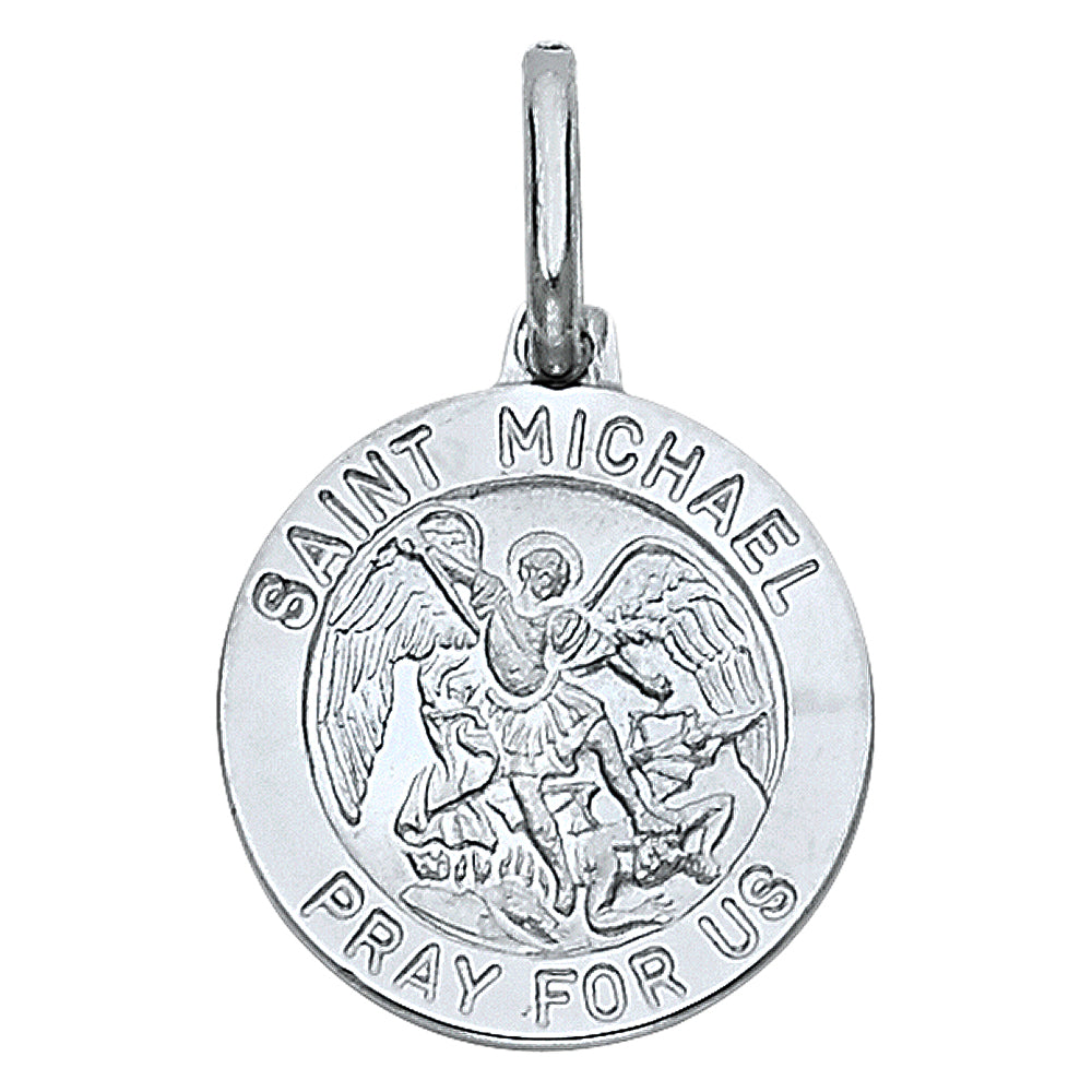 14KW ST. MICHAEL PENDANT (PT282W)