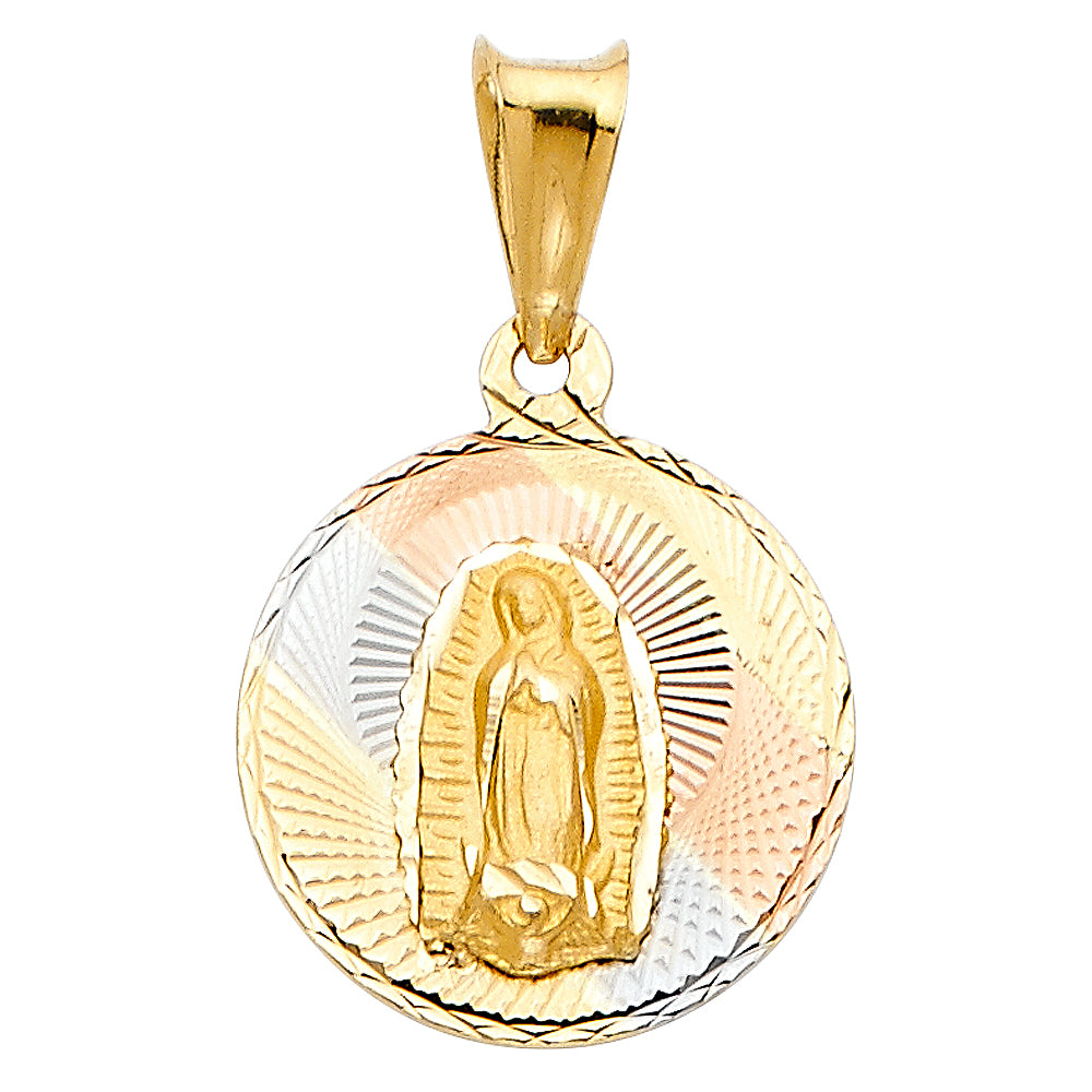 14KT RELIGIOUS STAMP PENDANT
