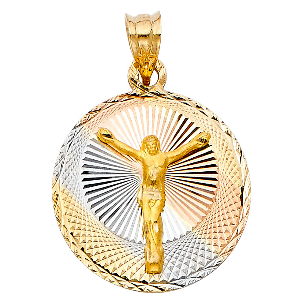 14KT RELIGIOUS STAMP PENDANT