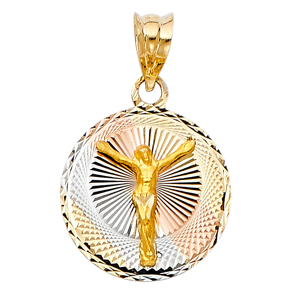 14KT RELIGIOUS STAMP PENDANT