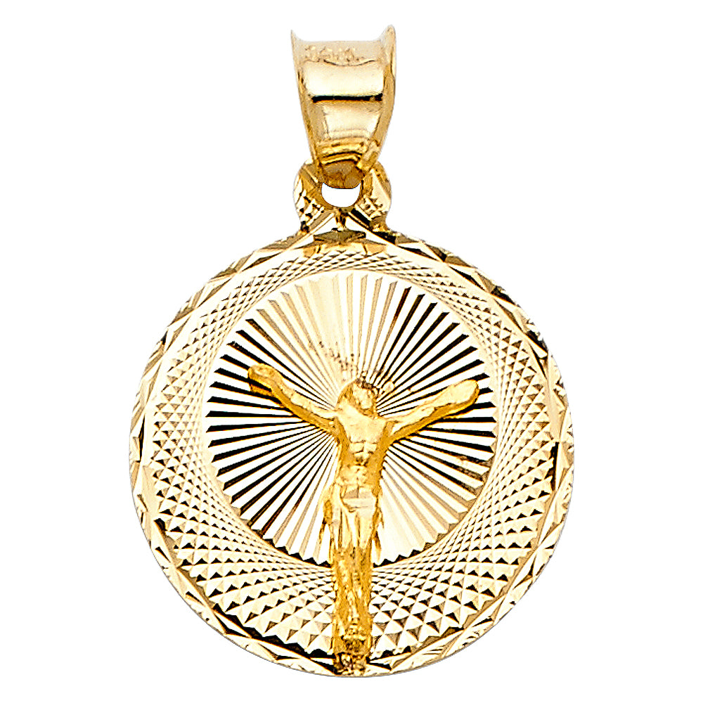 14KT RELIGIOUS STAMP PENDANT
