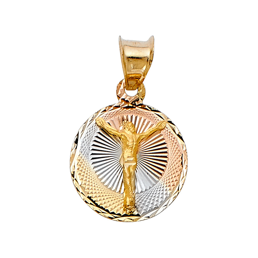 14KT RELIGIOUS STAMP PENDANT