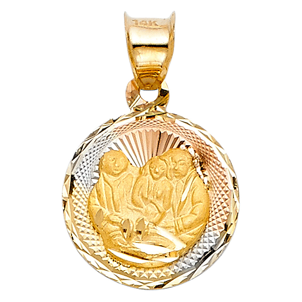 14KT RELIGIOUS STAMP PENDANT