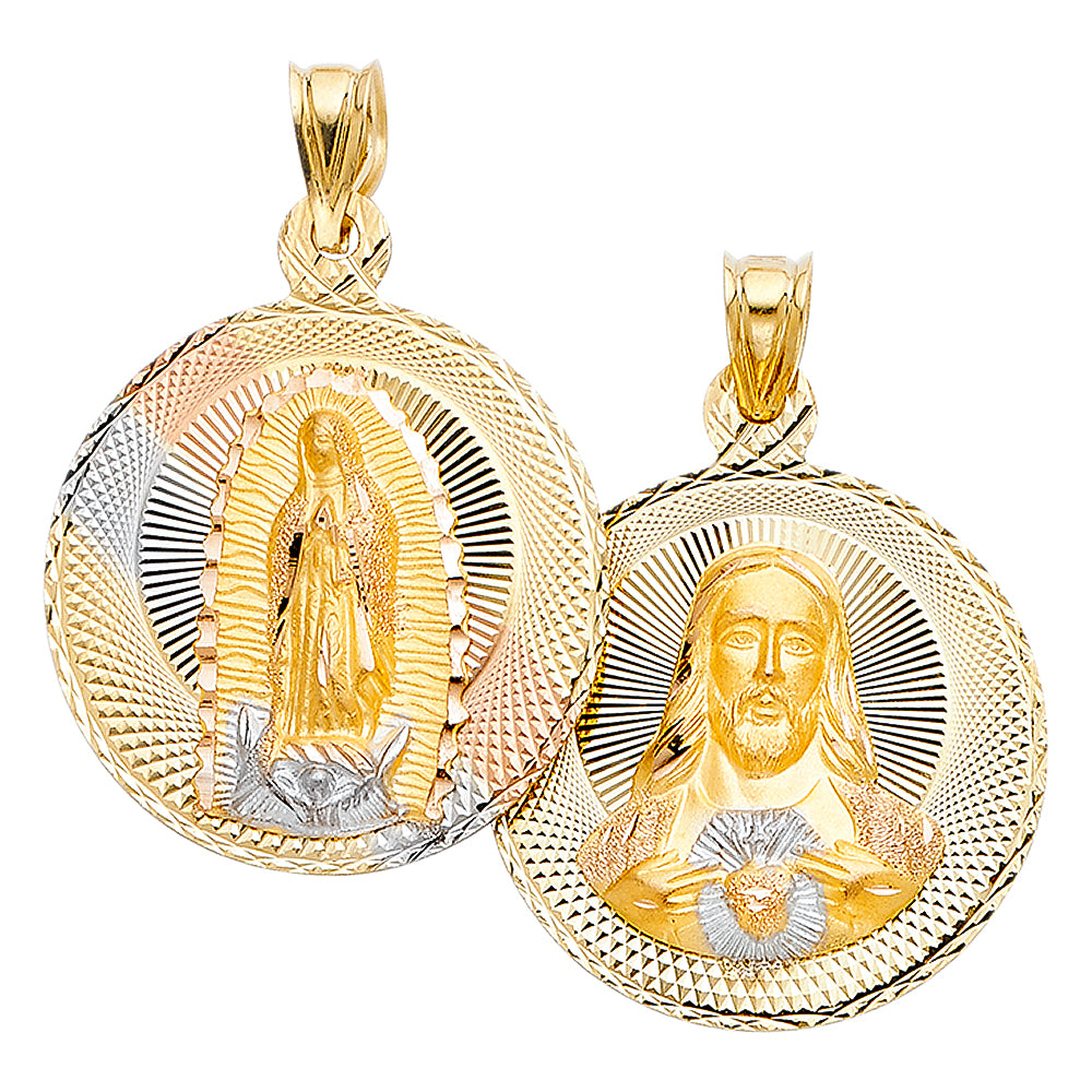 14KT RELIGIOUS STAMP PENDANT