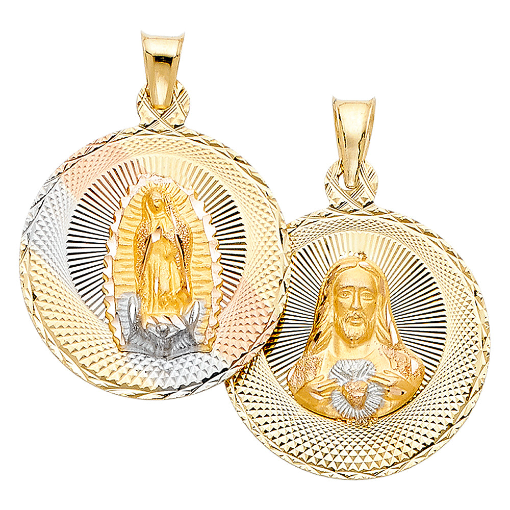 14KT RELIGIOUS STAMP PENDANT